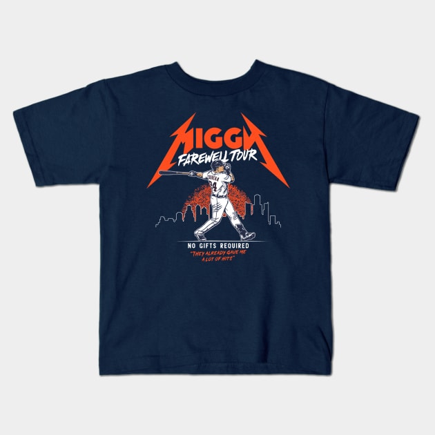 Miguel Cabrera Miggy Farewell Tour Kids T-Shirt by KraemerShop